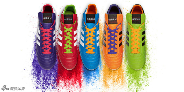 粉、紫、蓝、橙、绿五彩颜色