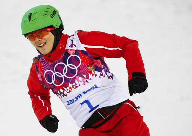 李妮娜在比赛中