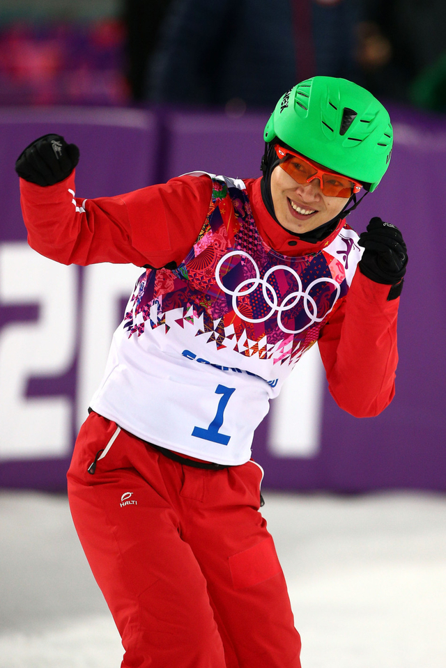 李妮娜赛后很开心