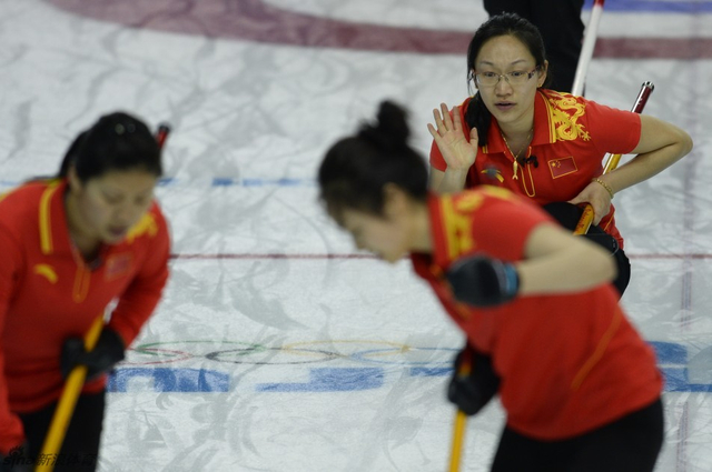 中国队在比赛中