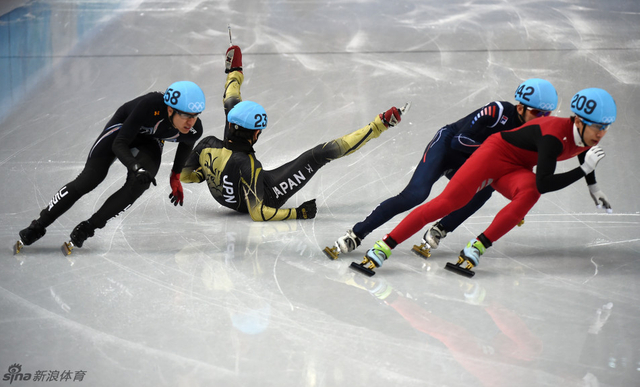 中国选手韩天宇冲刺