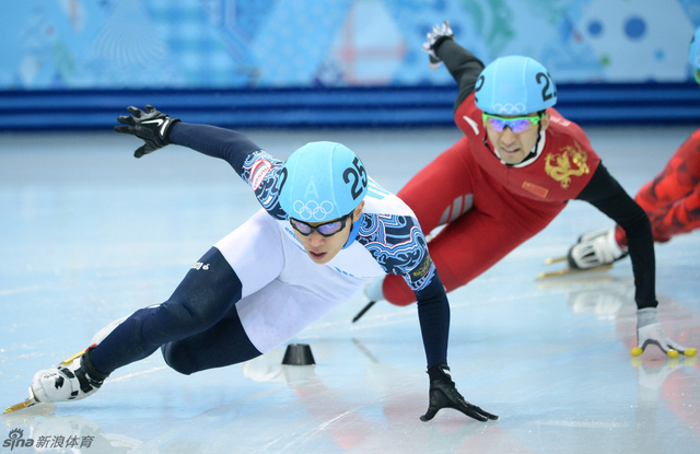 安贤洙和武大靖争夺