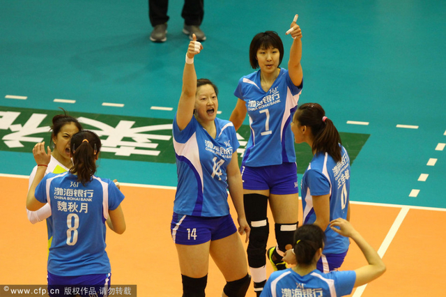 女排决赛浙江负天津