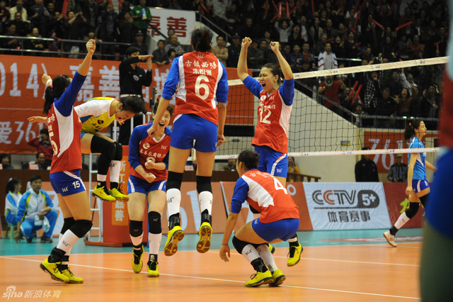 浙江球员庆祝获胜