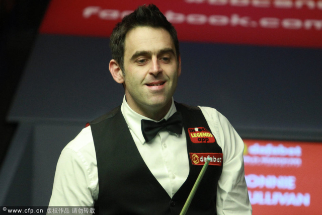 奥沙利文表情轻松