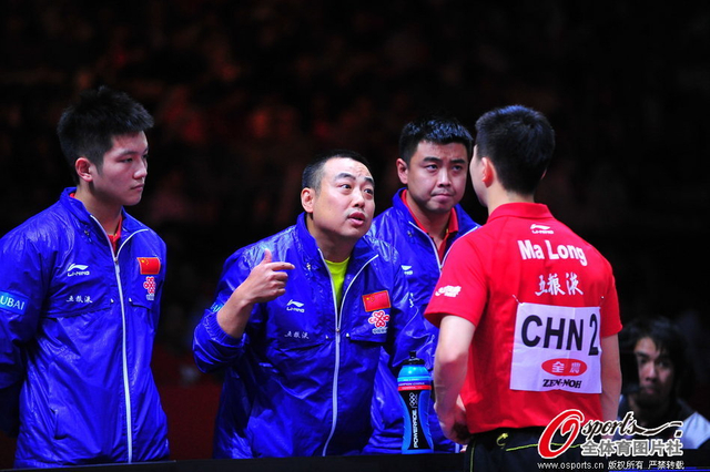 刘国梁指导马龙