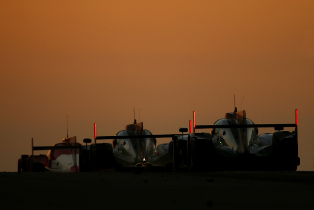 奥迪车组在比赛中