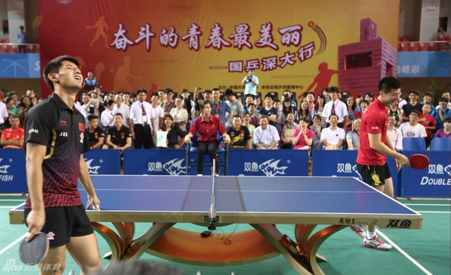 继科和马龙的表演赛