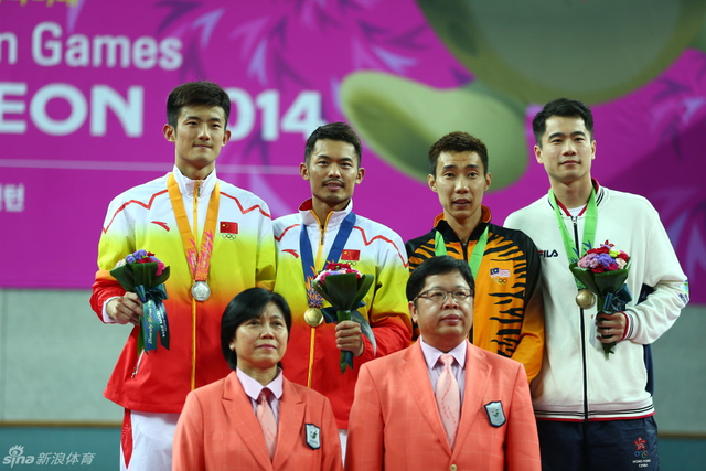 羽毛球男单大合影