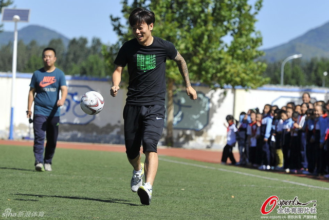 14年9月15日,张稀哲参与校园活动