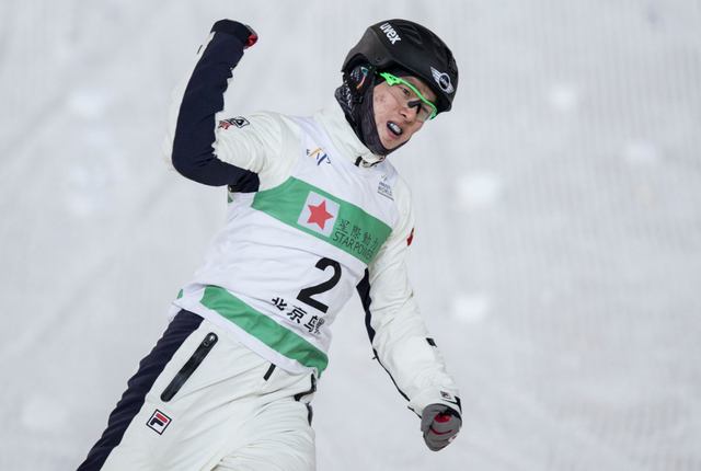 空中技巧世界杯中国选手夺冠