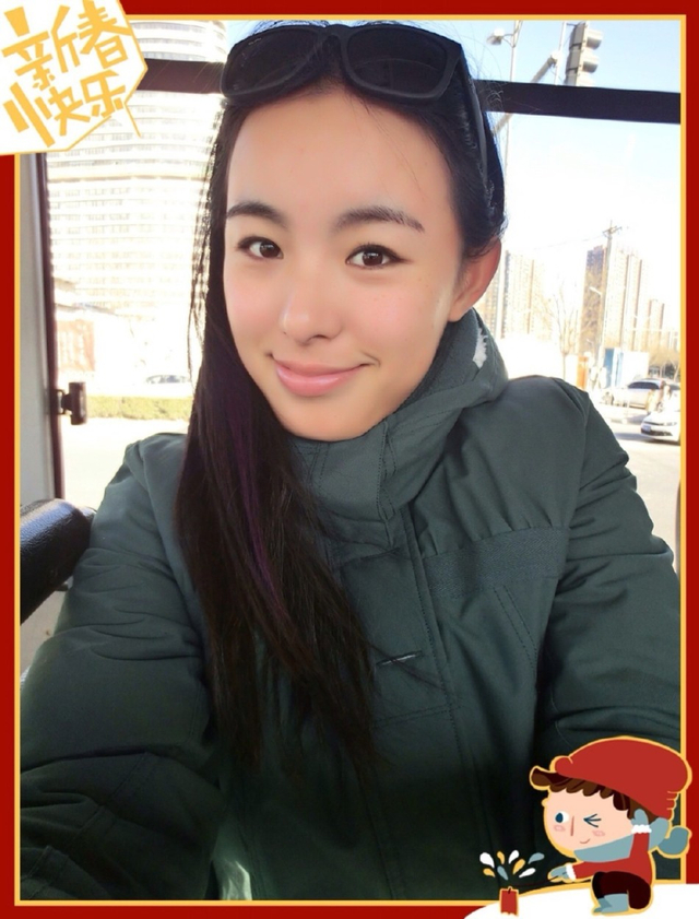 网球美女王蔷私人美照