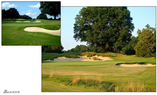 第14洞果岭前更平缓