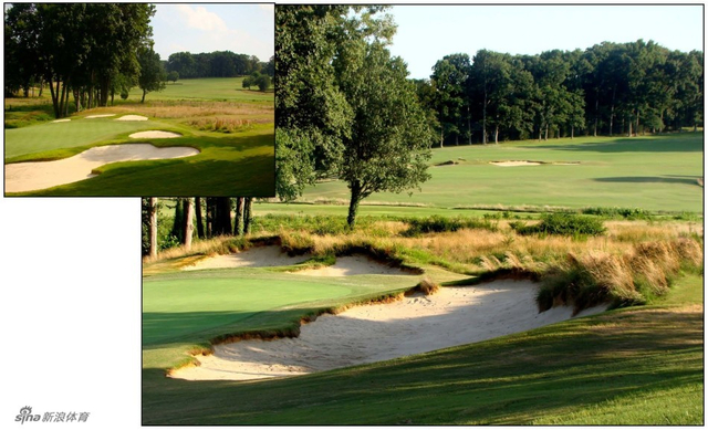 沙坑周围做了处理