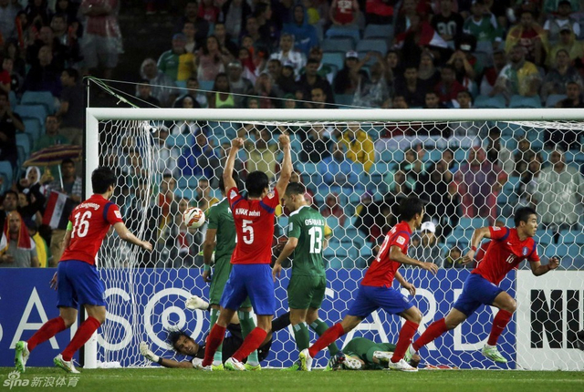 韩国队破门瞬间