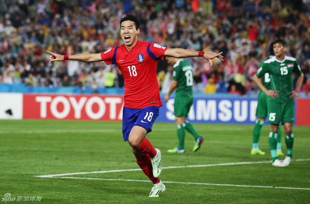 李庭协为韩国率先破门