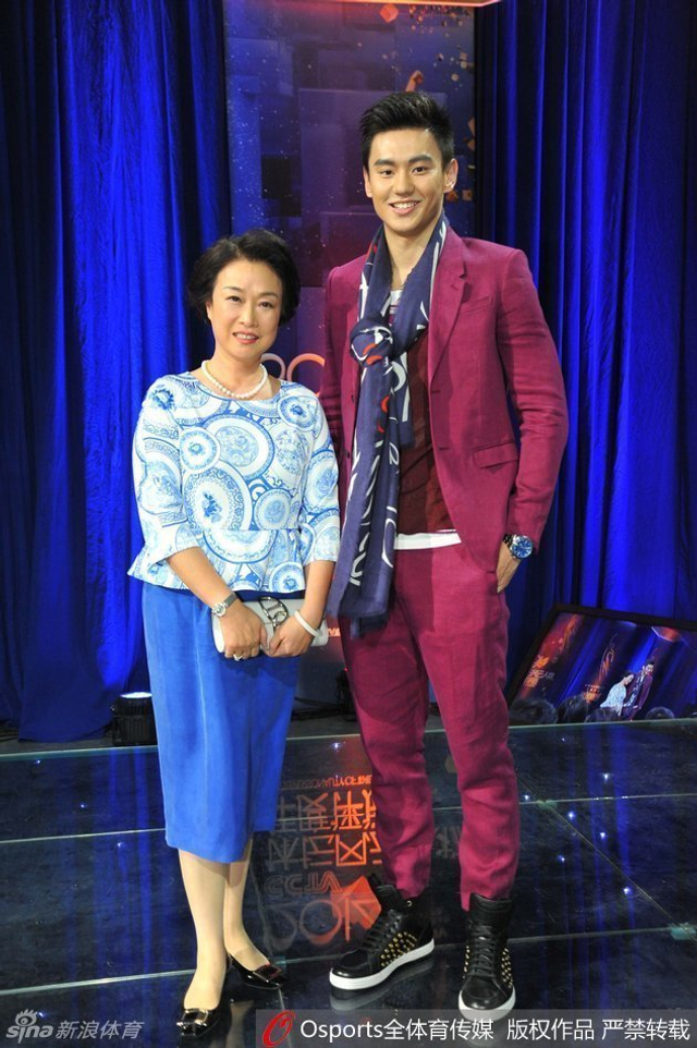 宁泽涛与教练叶瑾