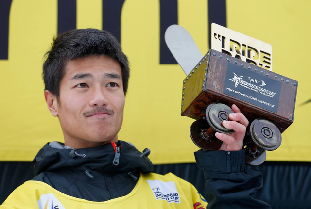 张义威展示奖杯