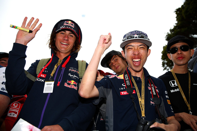 红牛车迷在现场