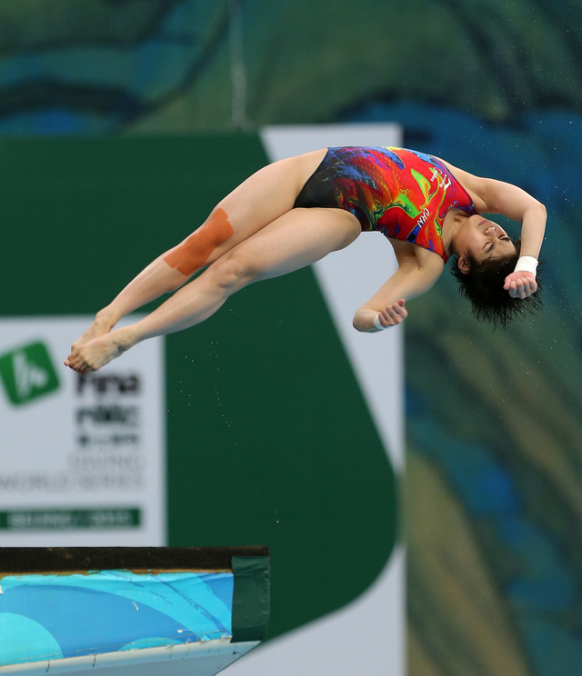 刘蕙瑕在比赛中