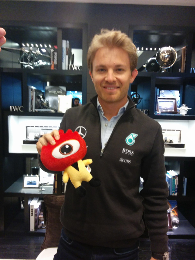 罗斯博格与小浪合影