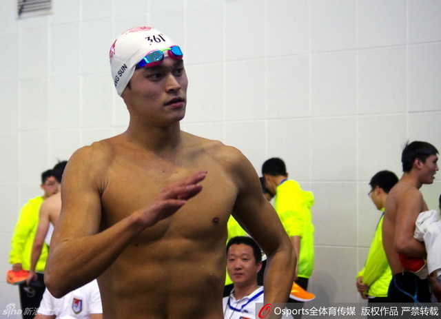 孙杨非常轻松