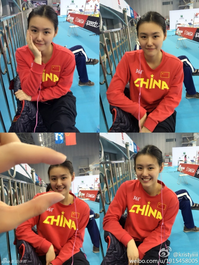 游泳美女刘湘惊艳