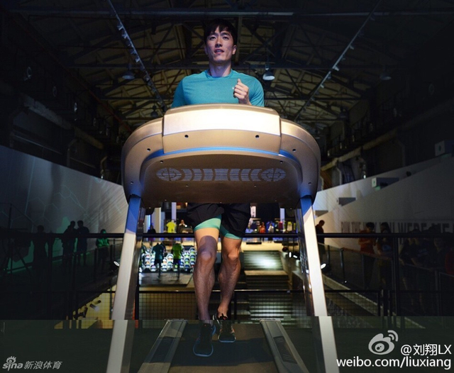 刘翔再次奔跑