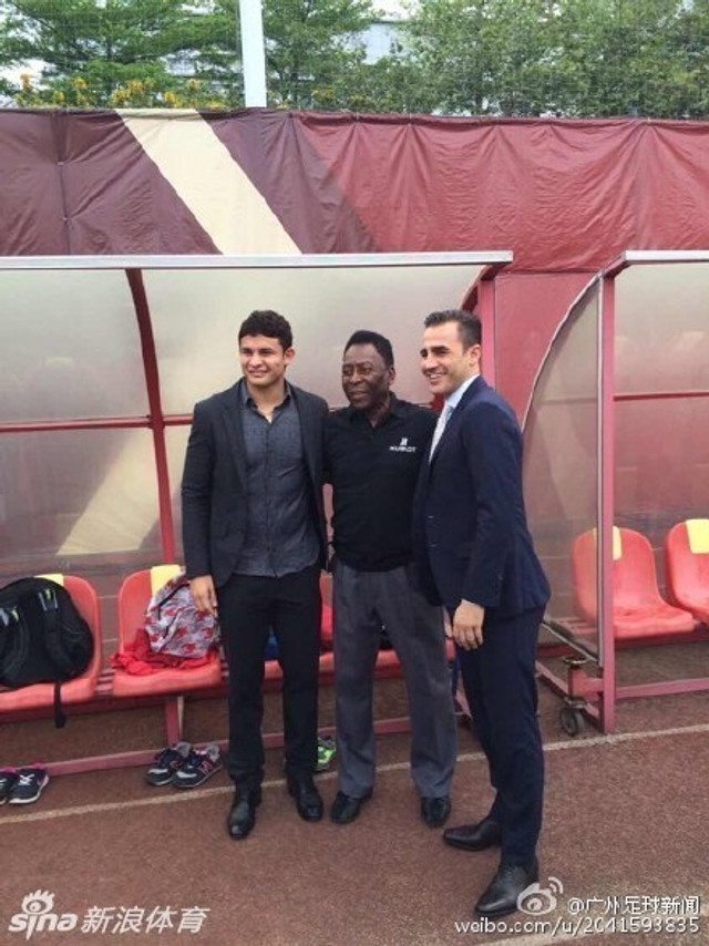 20150330 球王贝利到访恒大基地