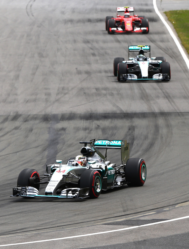 汉密尔顿领先罗斯博格莱科宁