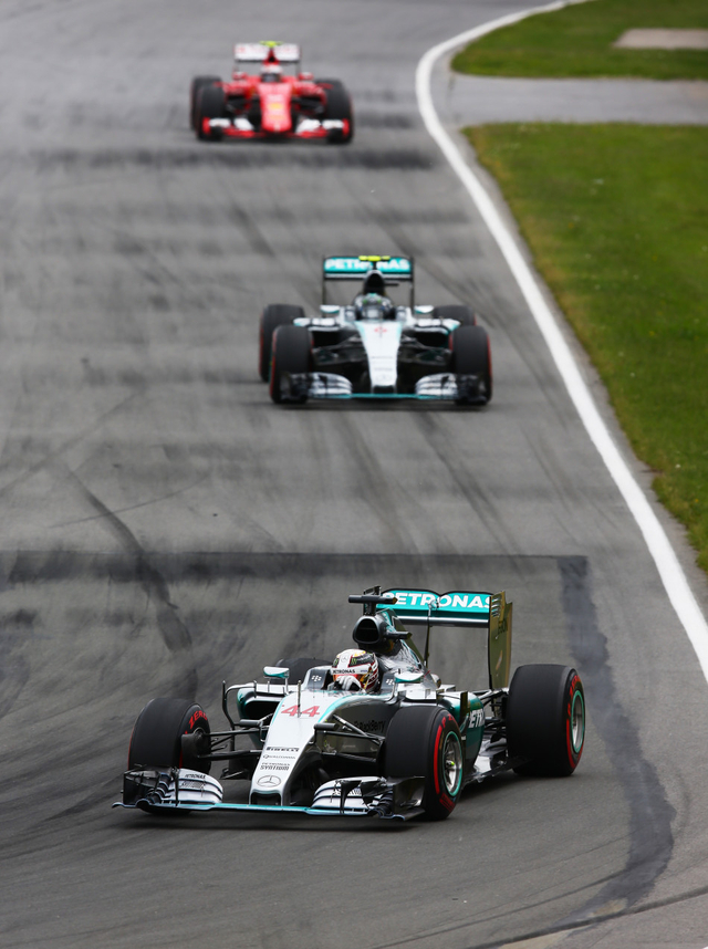 汉密尔顿领先罗斯博格莱科宁