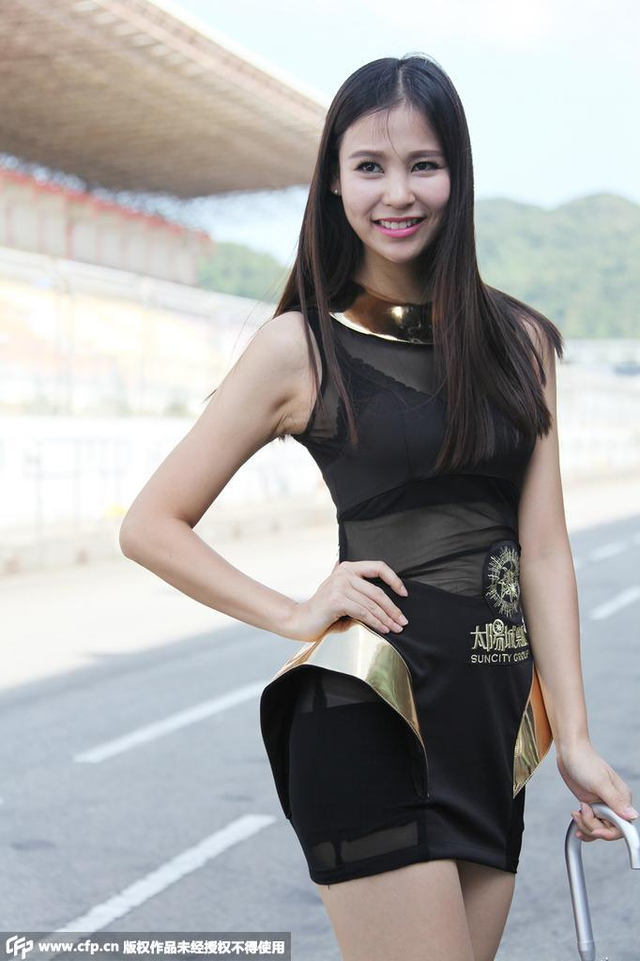 澳门赛车节长腿宝贝美艳动人