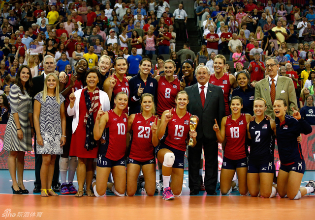 美国队庆祝夺冠