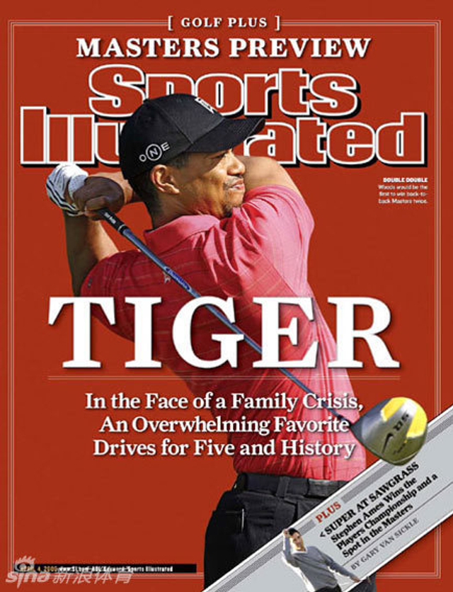 伍兹体育画报封面回顾