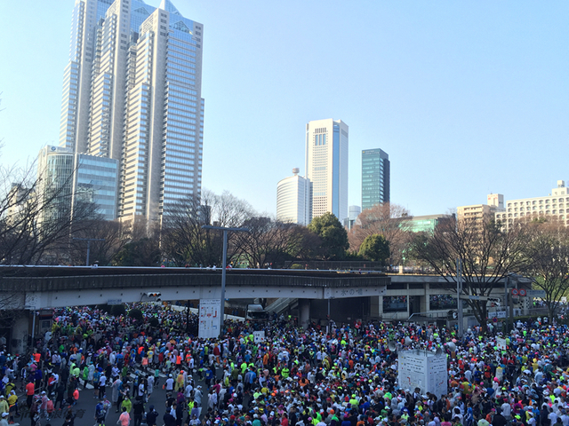 30/56北京时间2月28日8时,第10届东京马拉松正式鸣枪起跑.