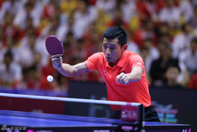 张继科回球瞬间