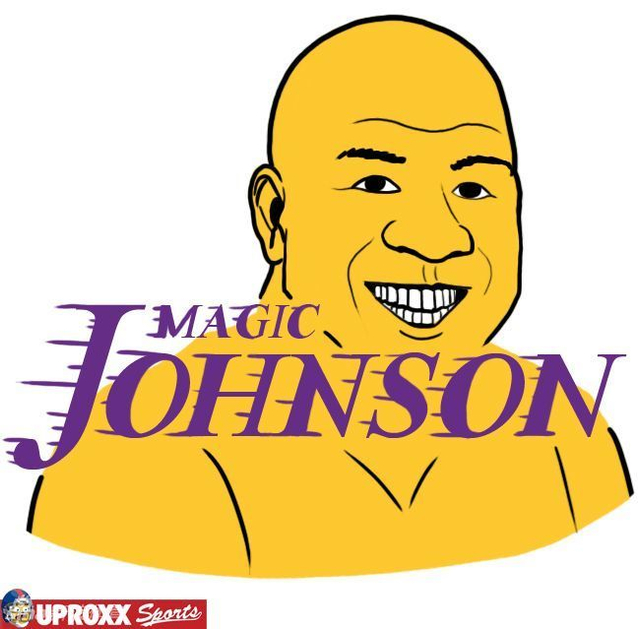 湖人+魔术师约翰逊