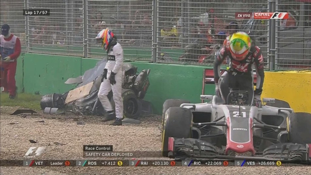 阿隆索发生严重撞车事故