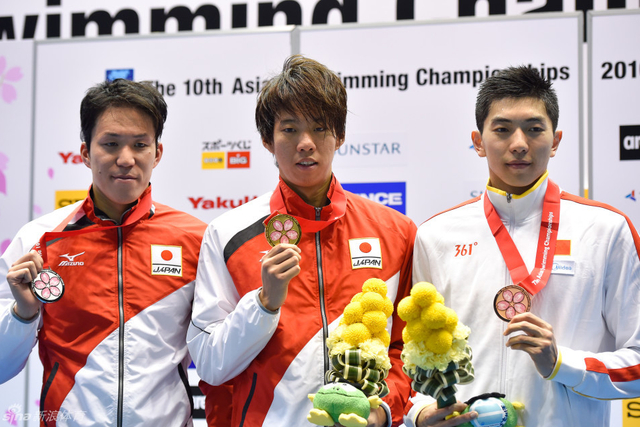 男子100蛙日本选手包揽冠亚军