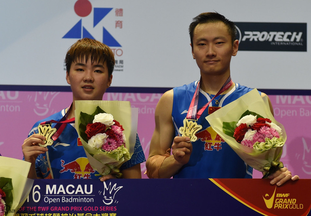 张楠和李茵晖夺混双冠军