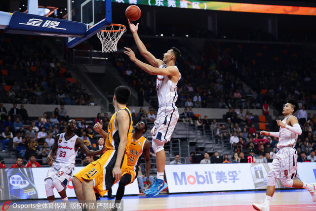 易建联反击上篮得分