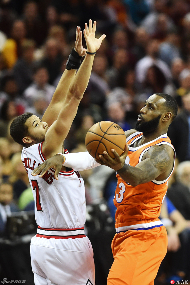 詹姆斯突破上篮