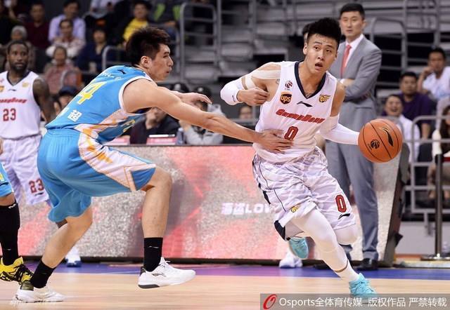 赵睿沿底线突破