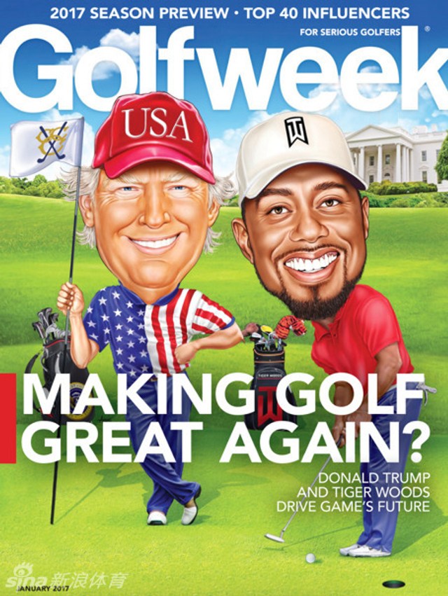 与伍兹登上2017年杂志封面