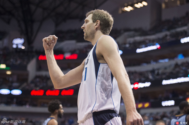 诺维茨基庆祝得分