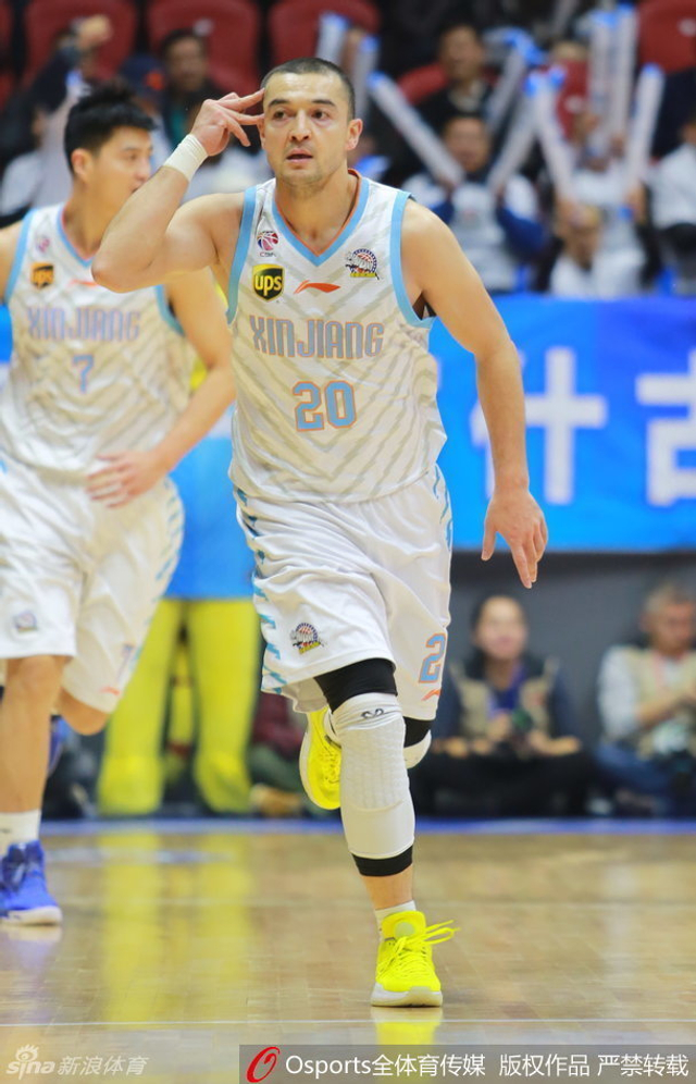 西热力江得分庆祝