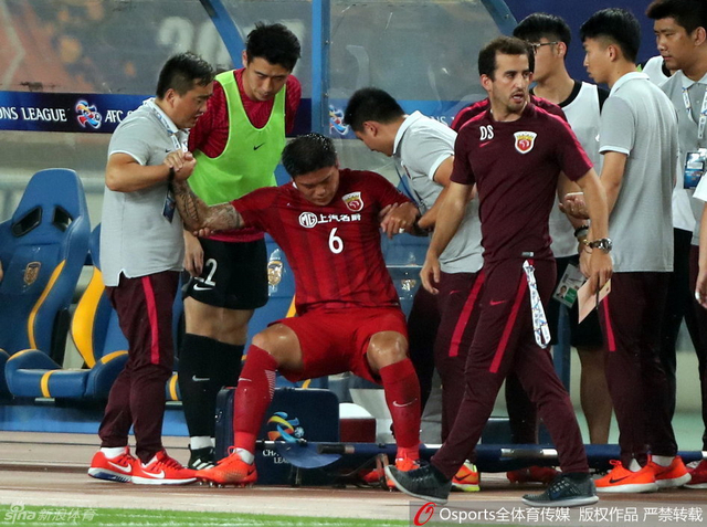 蔡慧康受伤下场