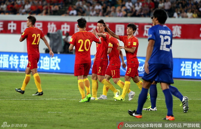 任航为国足打破僵局