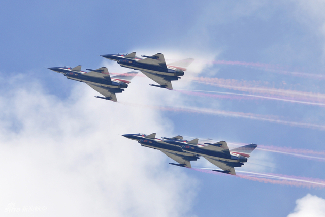 八一表演队6机特技飞训