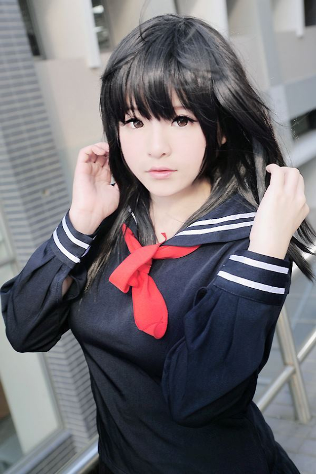 《草莓100%》黑长直萌妹子东城绫cos